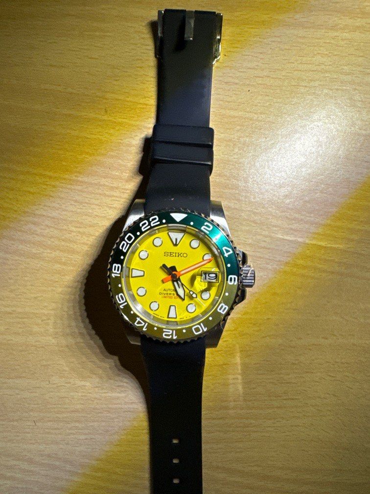 Seiko diver yellow dial cheap