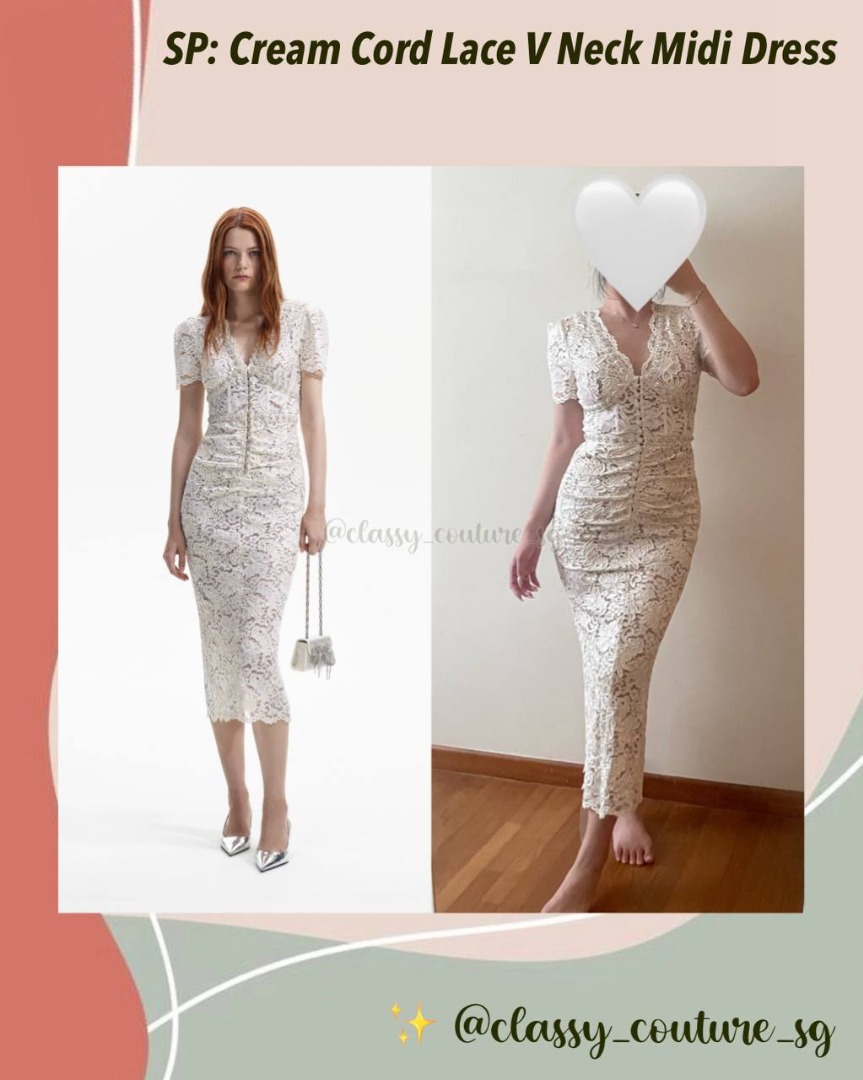 white christmas dresses Self-Portrait - Cream Boucle Bow Detail Midi Dress main image 0