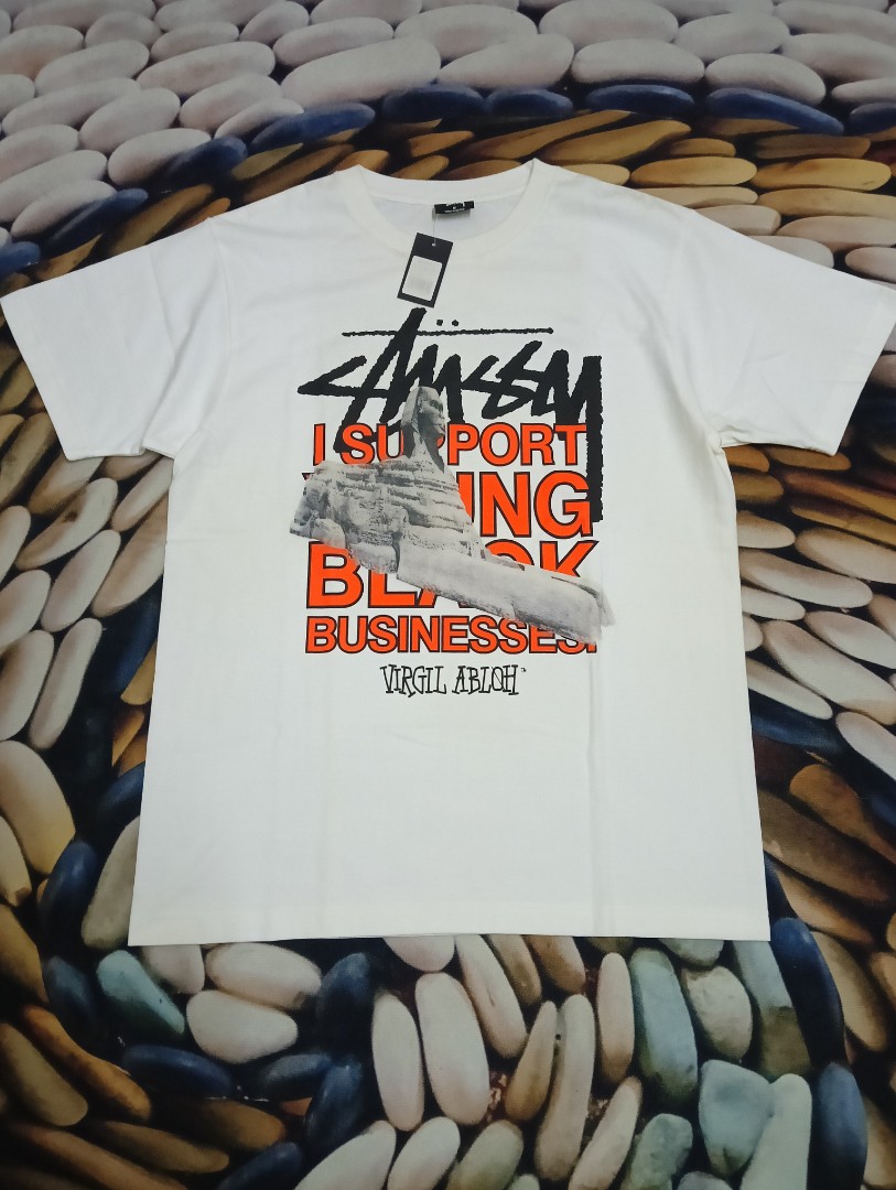 STUSSY VIRGIL ABLOH WORLD TOUR TEE L - トップス