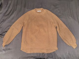 Tan Mango knit sweater (S)