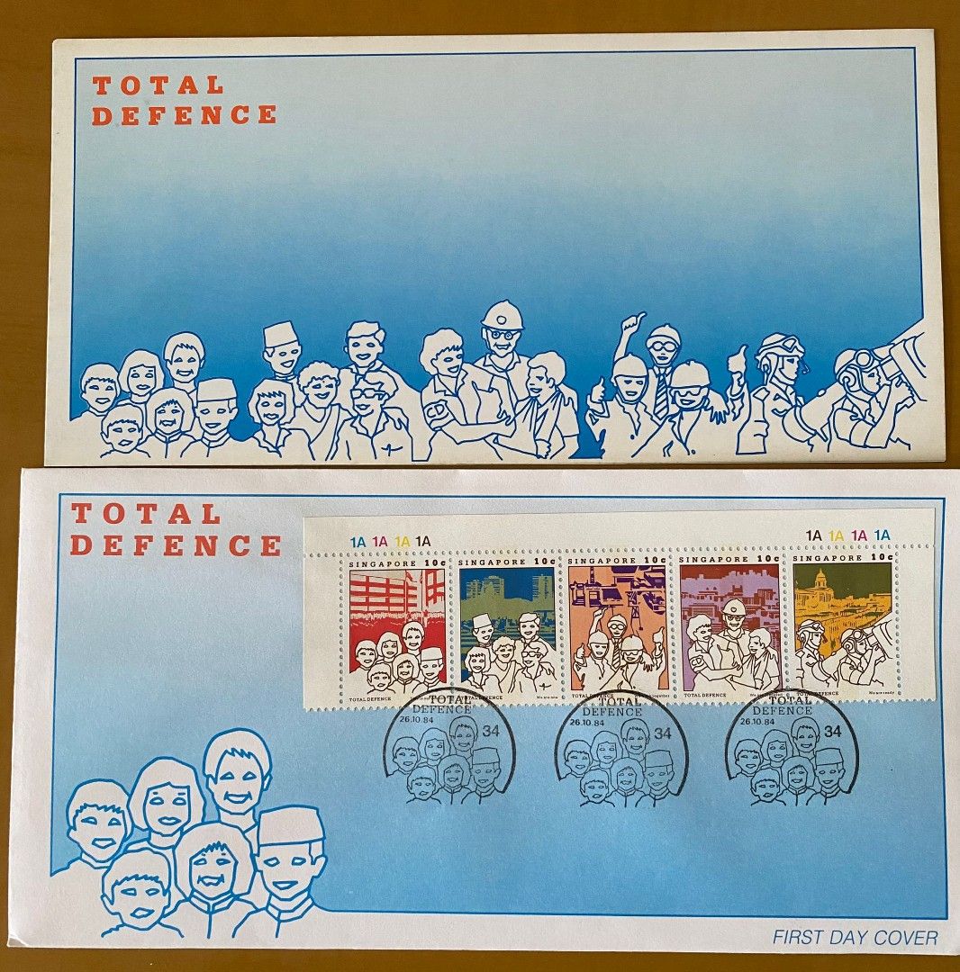 Total Defence (stamps) First Day Covers, Hobbies & Toys, Memorabilia &  Collectibles, Stamps & Prints on Carousell