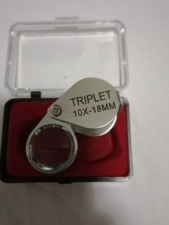 ✅Triplet Eye Loupe Loop 10x-18mm jewelry check tool