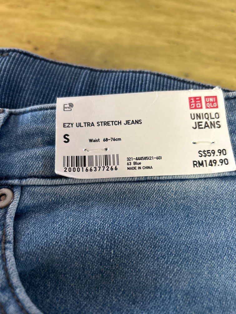 Ezy Ultra Flex Jeans Uniqlo EZY Jeans Men's XL 36 -39 Slim Tapered