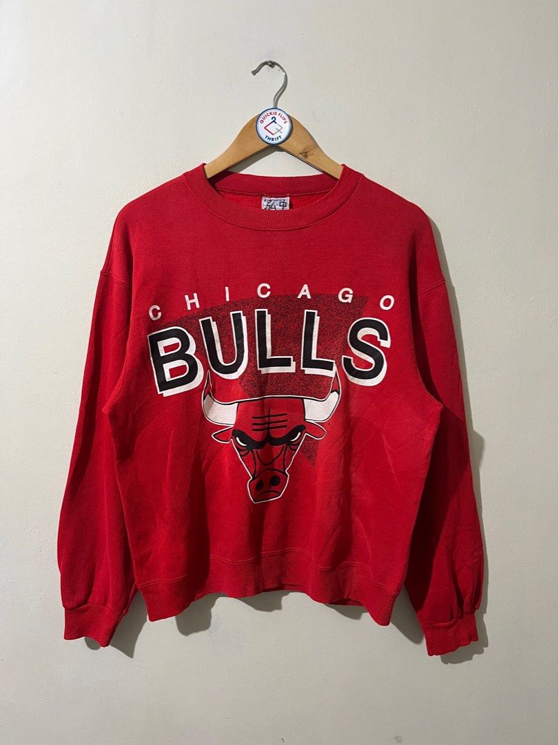 Vintage 80s Chicago Bulls Sweatshirt Men s Fashion Coats Jackets and Outerwear on Carousell