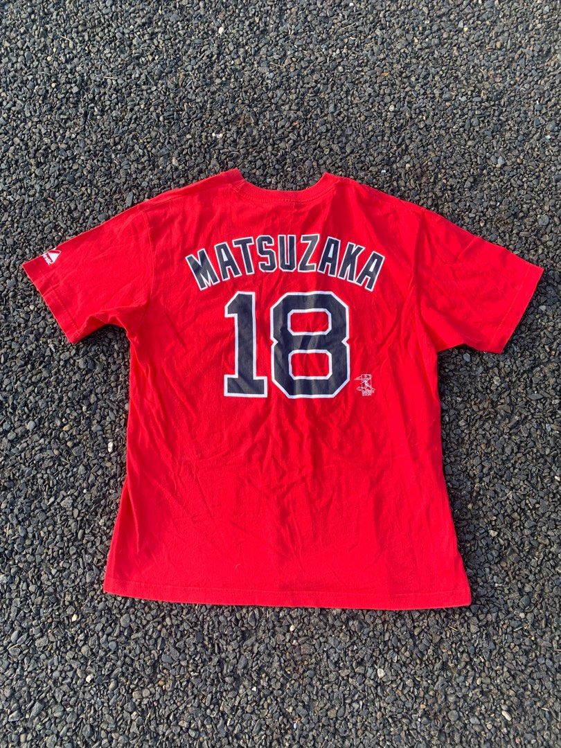 Vintage Majestic MLB Red Sox Jersey T Shirt 松坂大輔紅襪隊球衣T恤 