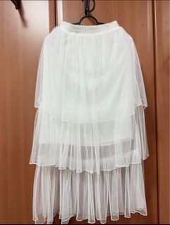 Affordable white tulle skirt For Sale Skirts Carousell Singapore