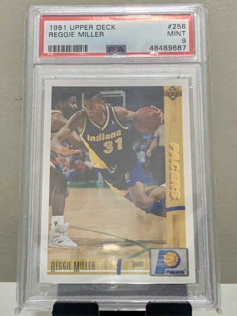 NBA 1991 Upper Deck Reggie Miller PSA 9 #256 (Category: Graded Singles) located in Paranaque City. Submitted by superjoooeee (Listing ID 1290710873, Image 1). Description: Reggie Miller 1991 Upper Deck PSA 9 Mint Indiana Pacers HOF.