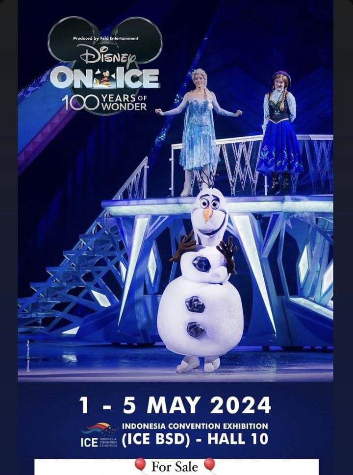 1 tiket Disney On Ice May 2024, Tiket & Voucher, Objek Wisata di Carousell