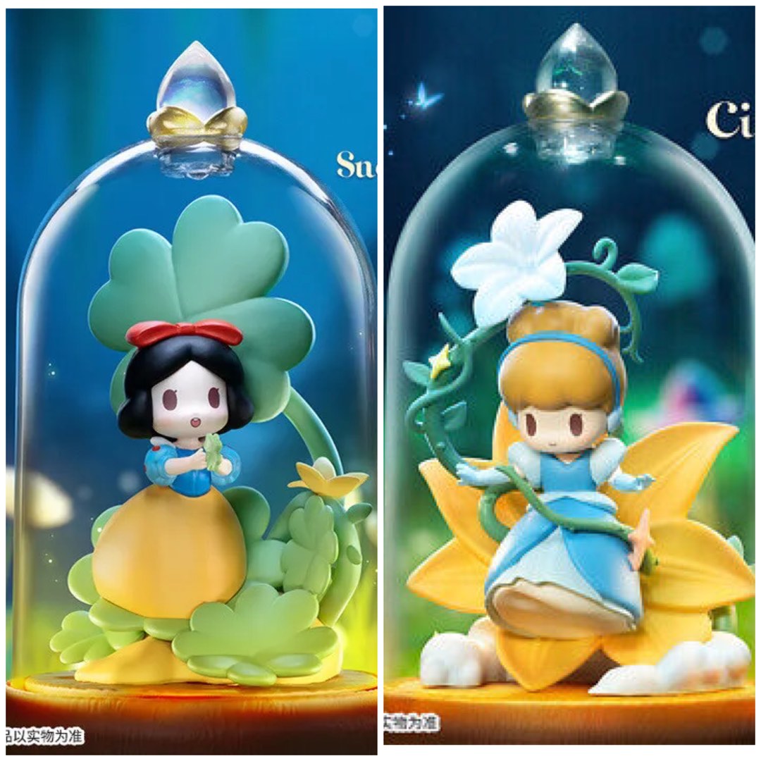 52TOYS Disney Princess - Flowers and Shadows ( full set of 6 ) no secret ,  flower and shadow Disney princess d-baby series , 迪士尼公主 琉琉花影 , Loose pieces  -Cinderella, Snow White, Hobbies & Toys, Toys & Games on Carousell