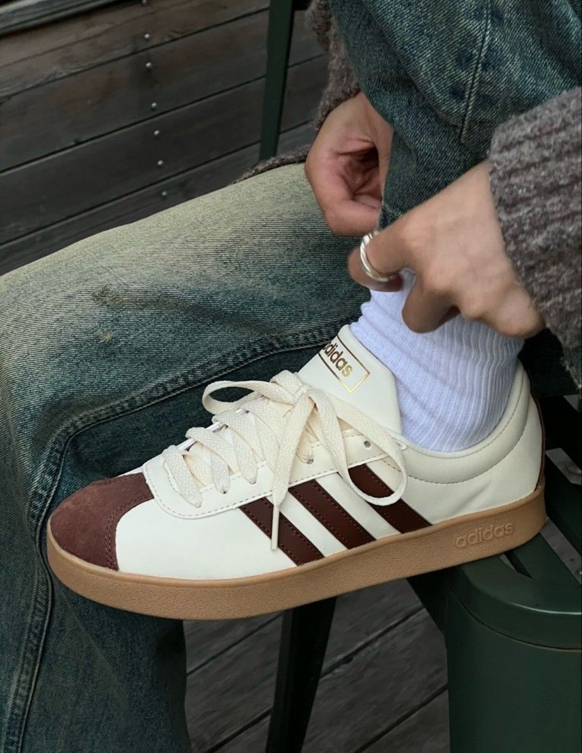 PRE ORDER ADIDAS NEO VL COURT 2.0 CREAM BROWN