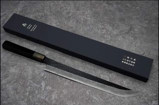 🇯🇵💖橋本庄市幽山💖【青二鋼白二鋼黑染牛刀240mm】💓 多款三銀