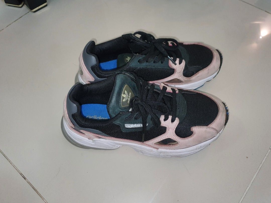 Adidas falcon black pink Women s Fashion Footwear Sneakers on