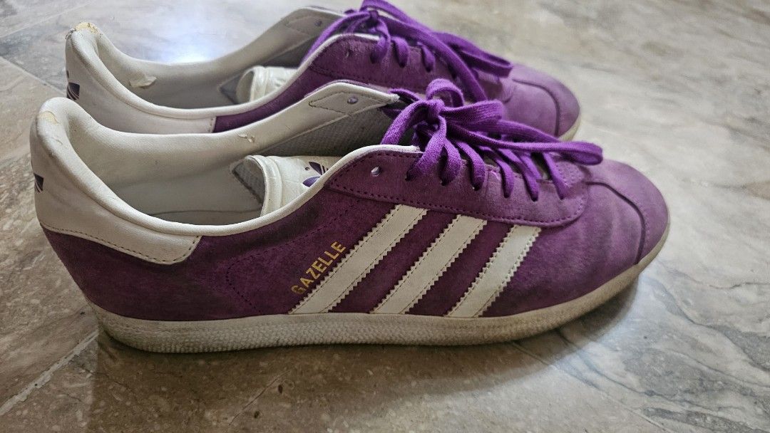 Adidas gazelle purple mens new arrivals