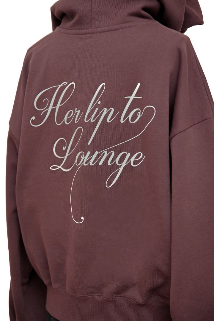 AKB 小嶋陽菜herlipto HLT Lounge Hoodie 深棕紅連帽衫衛衣her lip to