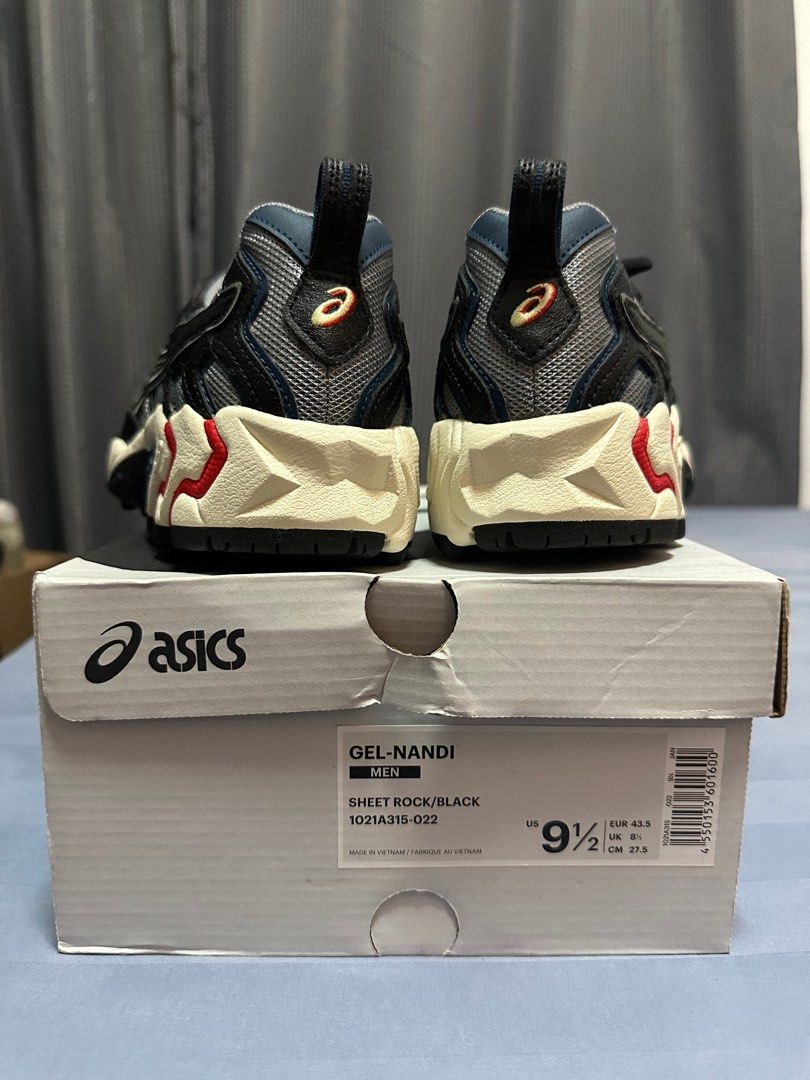 ASICS Gel Nandi OG Sheet Rock Black 1021A315 022 men s shoes Men s Fashion Footwear Sneakers on Carousell