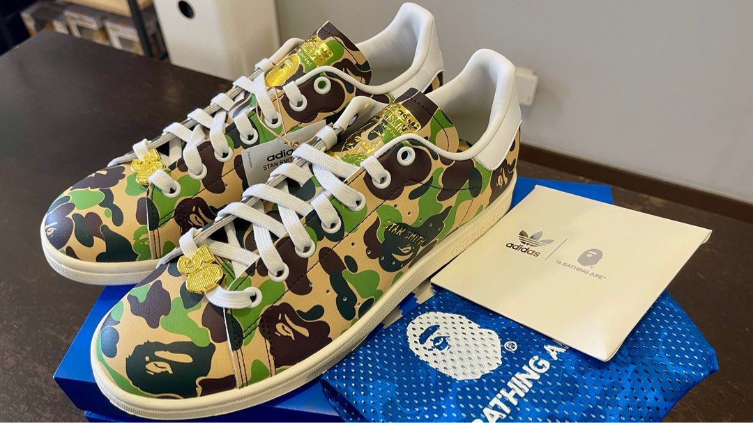 Bape x Adidas Stan Smith, Men's Fashion, Footwear, Sneakers on Carousell