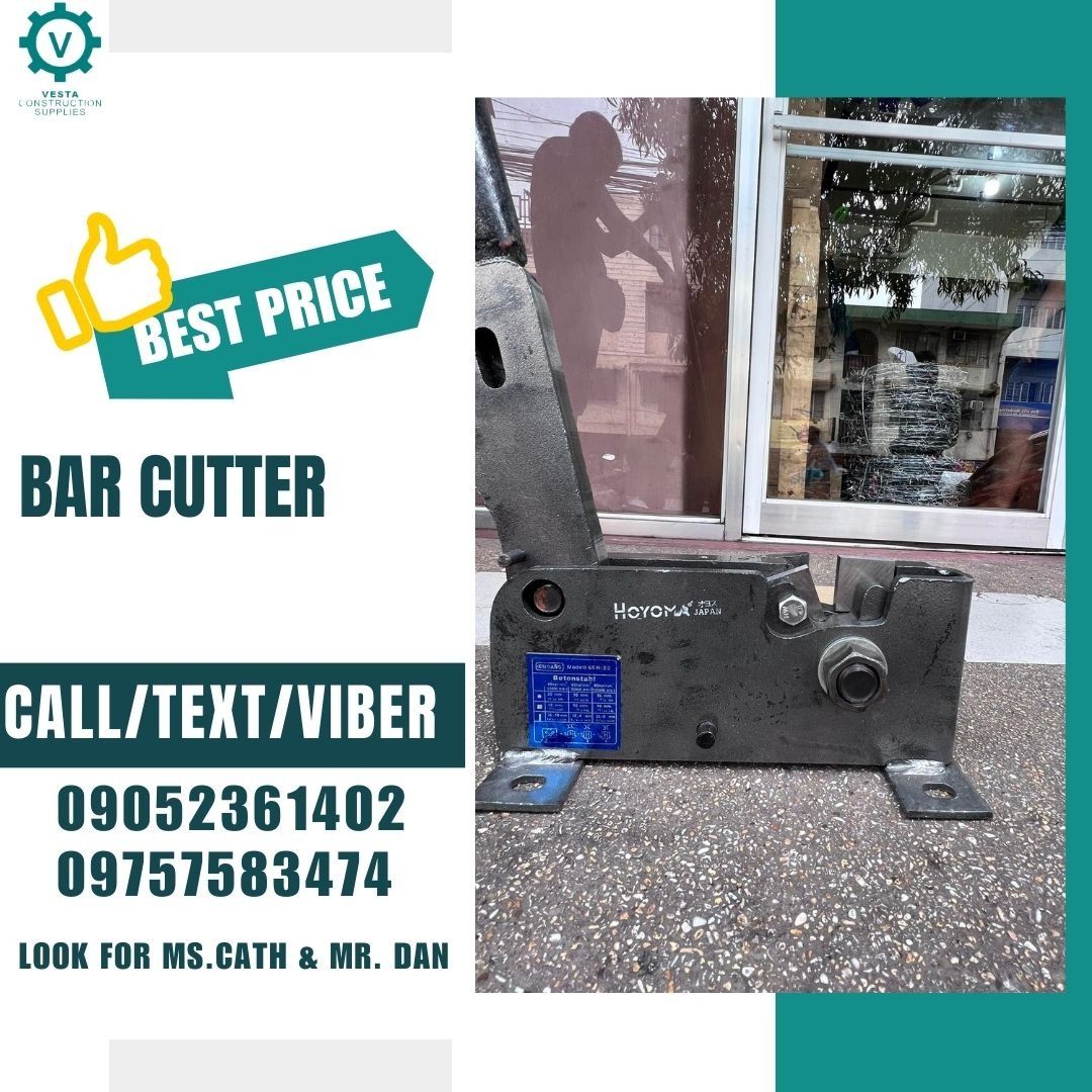 BAR CUTTER (Category: Construction Tools & Equipment) located in Manila. Submitted by cathvesta_sales (Listing ID 1290676308, Image 1). Description: .