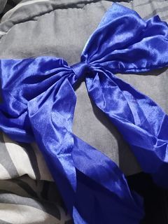 Blue Bow Ribbon Hair Accessory for Girls Women Ladies