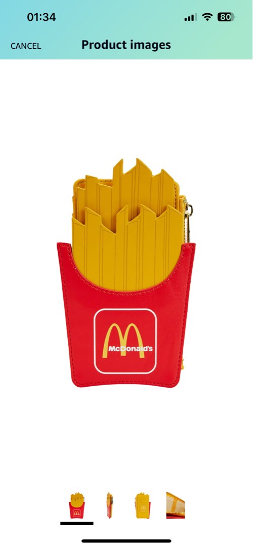 BN Loungefly X Mcdonald s French Fries Card Holder nt mcm Women s Fashion Bags Wallets Wallets Card Holders on Carousell