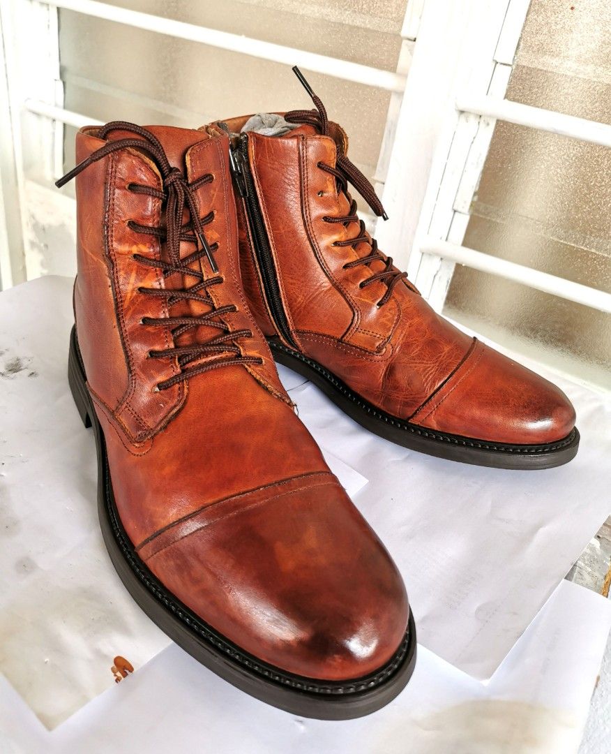 Zign lace up boots mens hotsell