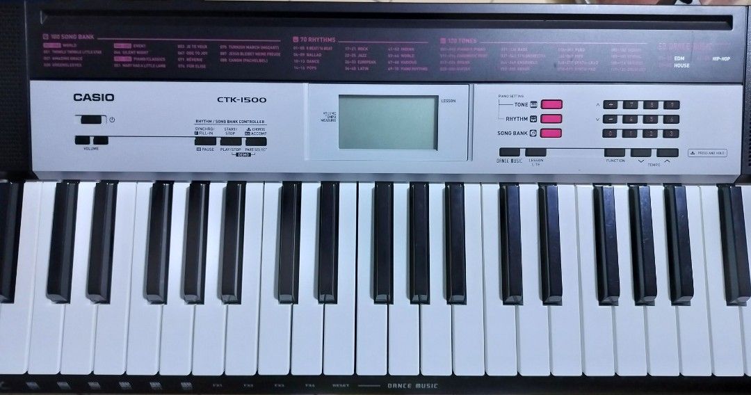 Casio Keyboard CTK 1500 With Stand Hobbies Toys Music Media