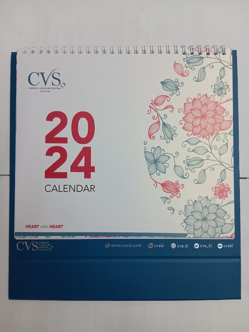 CVS 2024 Table Calendar, Hobbies & Toys, Stationery & Craft, Stationery