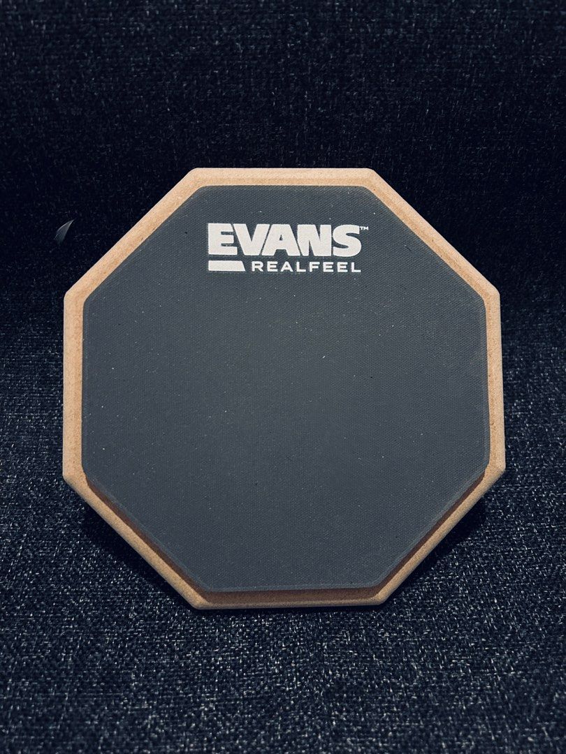 EVANS Real feel drum practice pad 6 double sided, Hobbies & Toys