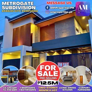 For Sale House and Lot in Metrogate Subd.(Angeles)