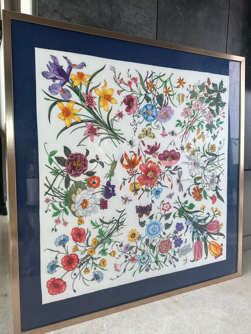 Framed Gucci scarf
