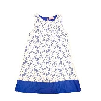 Girl's Dress (Category: Babies & Kids Fashion) located in Marikina City. Submitted by gabriellearian (Listing ID 1290669205, Image 1). Description: Unleash the fashionista in your little one with this adorable flowery mini dress! This stylish piece comes in a refreshing combination of white and blue, making it a perfect addition to any wardrobe. The dress features a lovely floral design that's as charming as it is fashionable. With its ideal fit 