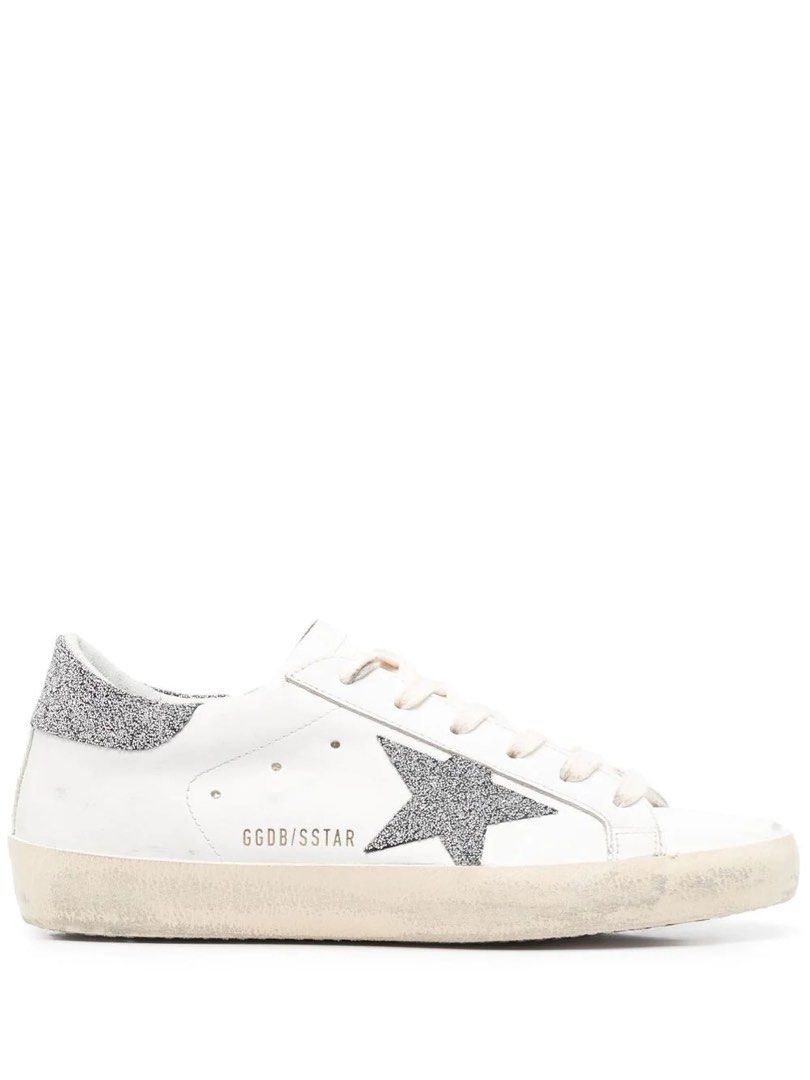 Golden goose superstar swarovski crystal star and heel tab, Women's