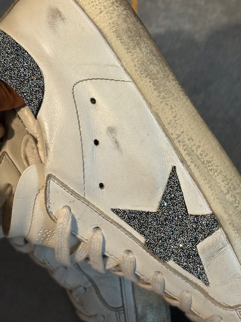 Golden goose superstar swarovski crystal star and heel tab, Women's