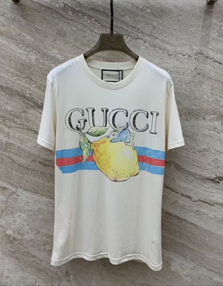 正品⭐️Gucci x Peter Rabbit 短袖T恤, 名牌, 服裝- Carousell