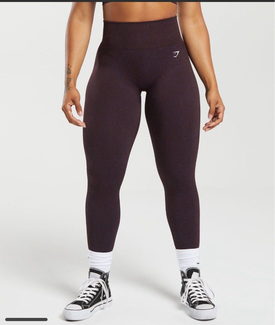 Gymshark Adapt Ombre Seamless Leggings - Black/Black Marl, Women's Fashion,  Activewear on Carousell