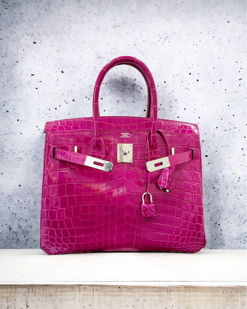Hermes Birkin 30 CROC NILOTICUS FUCHSIA Women s Fashion Bags Wallets Purses Pouches on Carousell