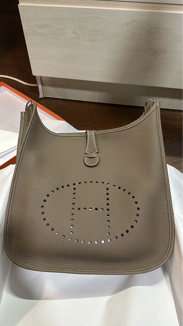 Hermes Evelyne 29 in Taupe Luxury Bags Wallets on Carousell