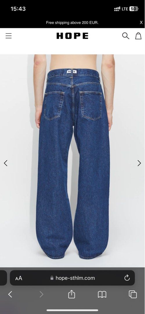 検討しますhope stockholme loosefit jeans