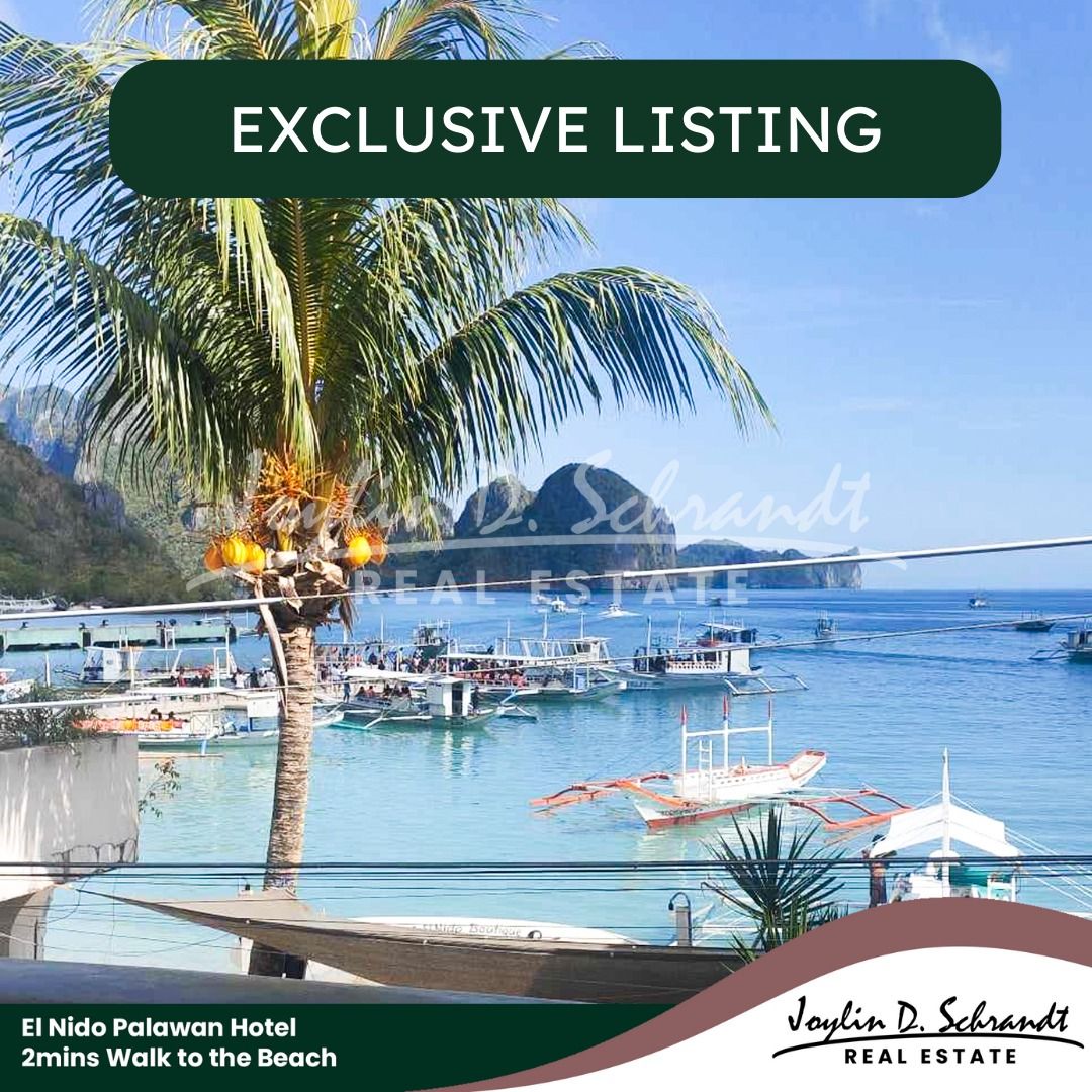 El Nido Hotel - Exclusive Listing (Category: Commercial) located in Quezon City. Submitted by Joylin.Dinglasa (Listing ID 1199155366, Image 1). Description: Top Tourist Destination in Palawan Hotel in El Nido Town Proper *Titled Land 3 Star Hotel 4 Story Building 25 Rooms with Restaurant at the Ground Level Fully Operational * With Appraise Value done by a Professional Appraiser Special Term of Payment: 𝐅𝐨𝐫 𝐨𝐧𝐥𝐲 𝐅𝐈𝐅𝐓𝐘 𝐝𝐨𝐰𝐧 𝐩𝐚𝐲�