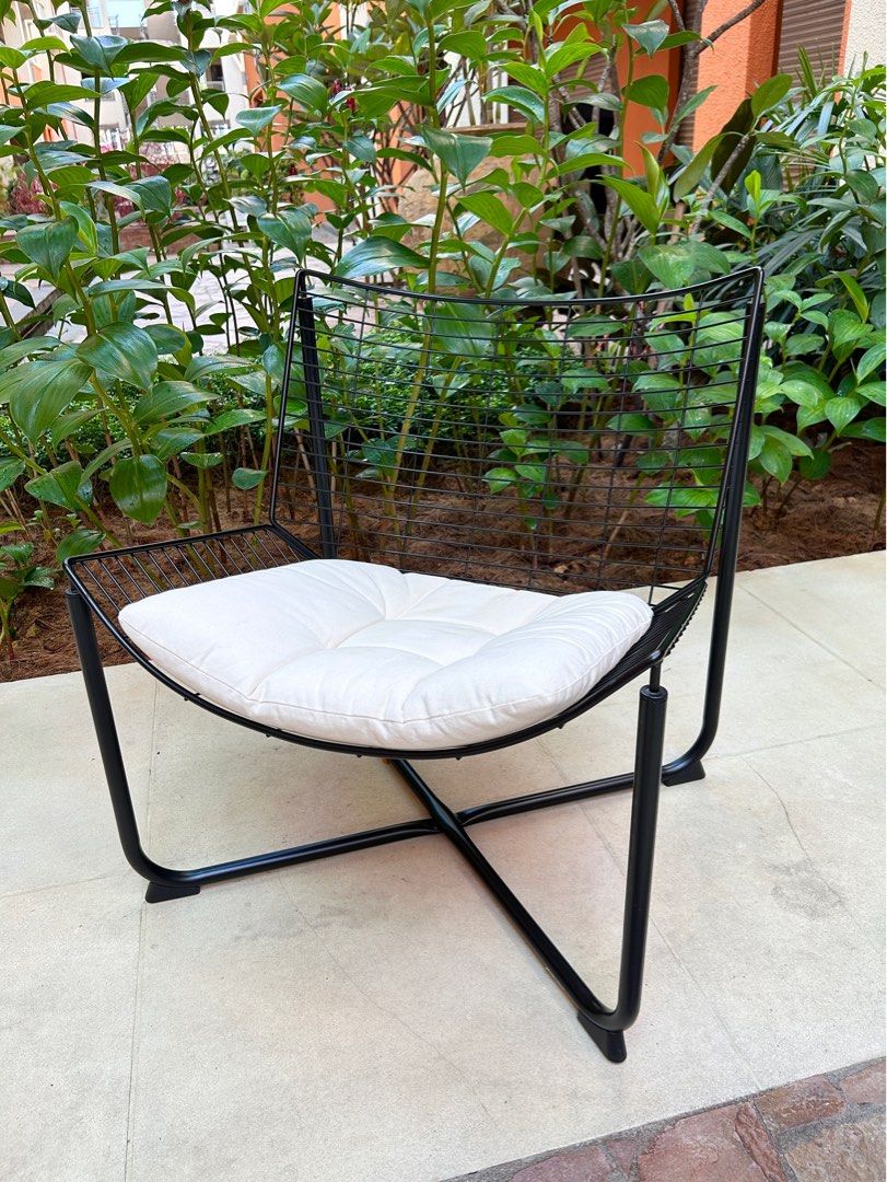 Ikea RAANE minimalist metal armchair