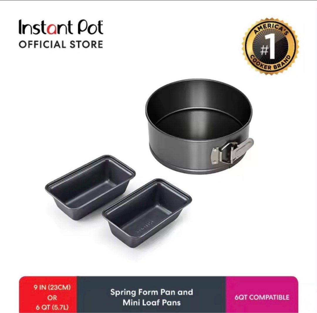 Instant pot Nonstick Springform Pan 7 in Nonstick Mini Loaf Pan 2pc