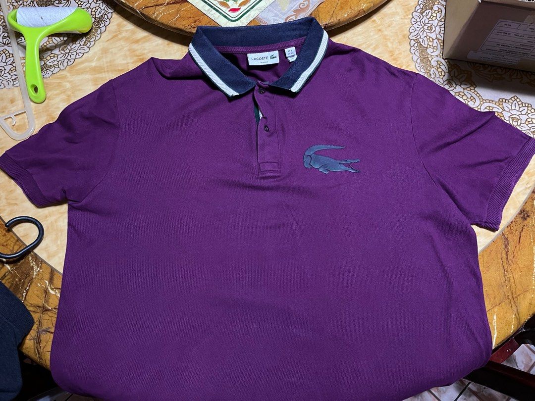 Lacoste Polo Shirt Big Logo Men s Fashion Tops Sets Tshirts Polo Shirts on Carousell