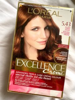 Loreal Excellence Cream Hair Color 5.43 Golden Copper