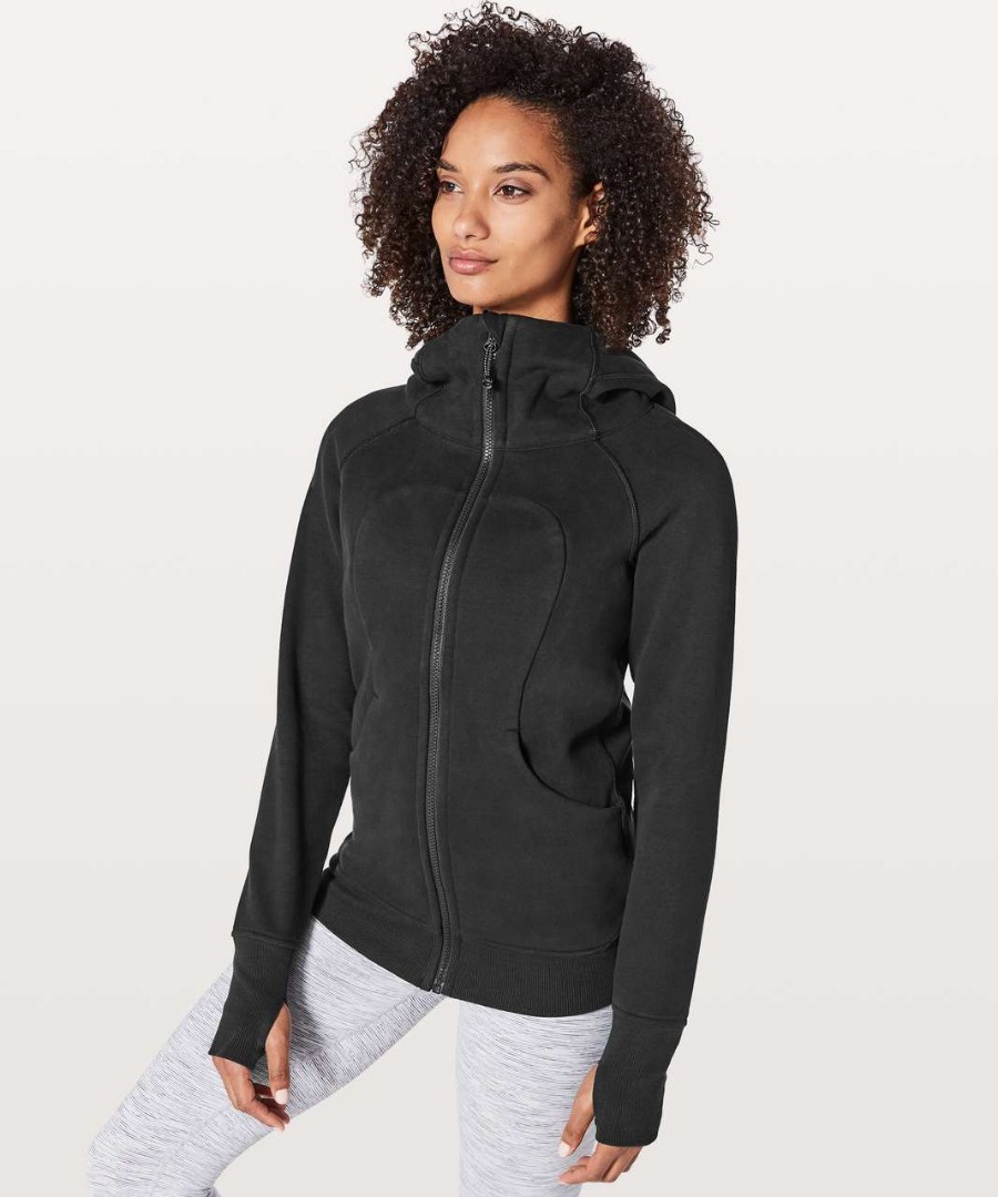 Lululemon Scuba hoodie half zip black, Women's Fashion, Coats, Jackets and  Outerwear on Carousell