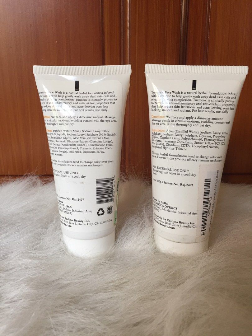 M018 Reshma Turmeric facial wash 150 ml, Beauty & Personal Care, Face