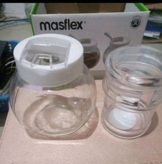 Masflex Glass Jar with Plastic Lid (Preloved)