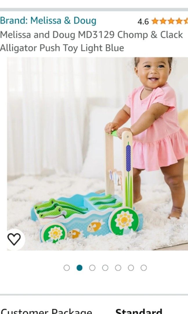 Melissa and Doug MD3129 Chomp Clack Alligator Push Toy Melissa and Doug MD3129 Chomp Clack Alligator Push Toy Light Blue Blue Babies Kids Infant Playtime on Carousell