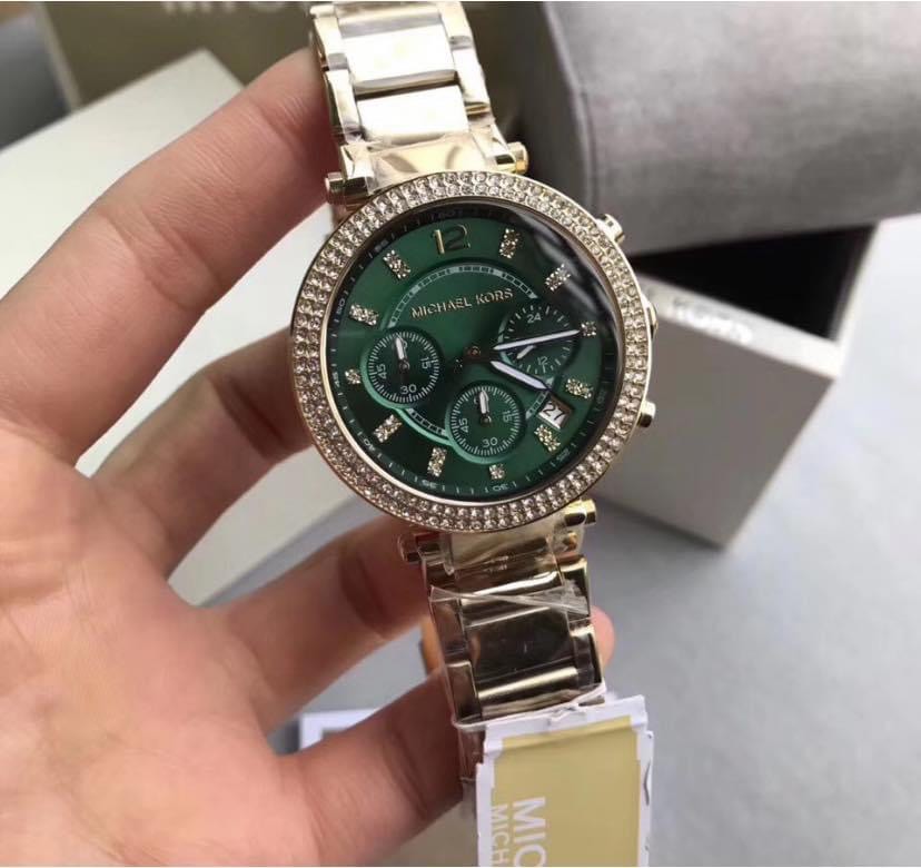 Michael Kors Parker Chronograph Gold Tone MK 6263 Women s Fashion Watches Accessories Watches on Carousell