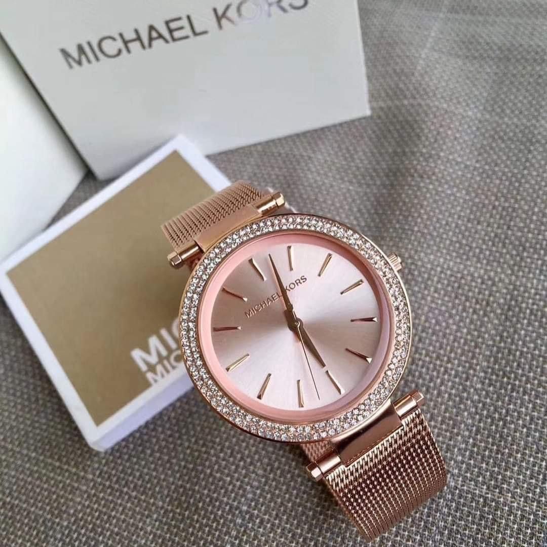 Michael Kors Darci Rose Gold Diamond Watch MK3369