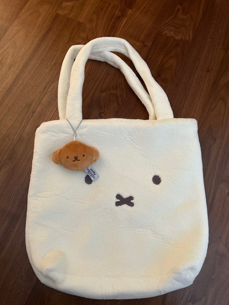 miffy fluffy tote bag, Women's Fashion, Bags Wallets, Tote Bags