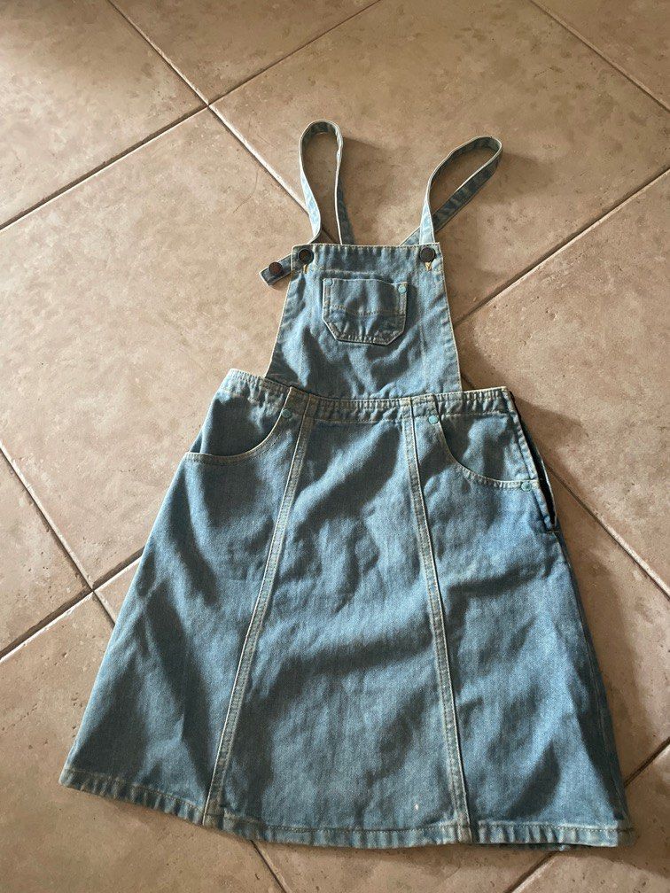 Miss selfridge hot sale denim pinafore